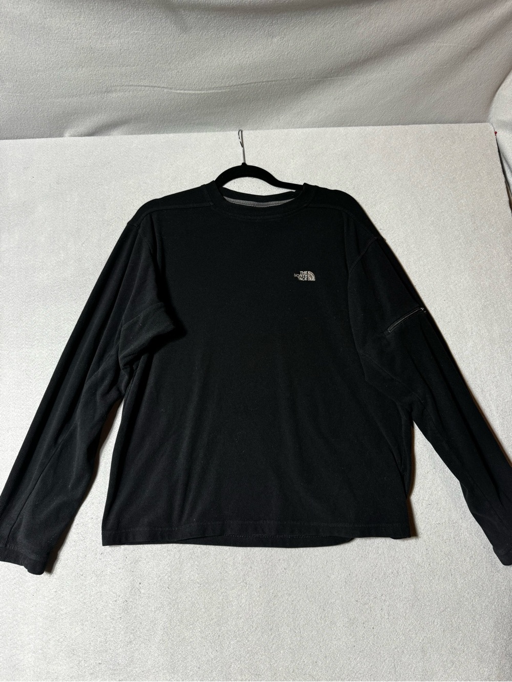 The North Face Black Long-Sleeve Fleece Crew Tee